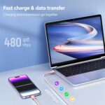 USB C Charger Compatible with Phone Charger 2Pack 20W Type C Wall Phone Charger with 6/10FT Fast Charging Cable Compatible with Phone 14/13/12/11 Pro/Pad/Pro Max/Plus/XS/XR/X/SE/8 Pink - Image 6