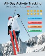 Smart Bracelet for Men Women, Health Activity Fitness Trackers, 24/7 Continuous Heart Rate/Blood Pressure/HRV/Stress Monitor, 24H Sleep Tracker, 170+ Sports Modes Smart Wristband with Free APP 2 Bands - Image 5