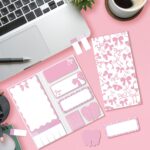 Thenshop 12 Pack Pink Bow Sticky Notes Set, 473 Sheets Bow Self Stick Notepad, Cute Bowknot Memo Page Markers for Scrapbook Notebook Laptop Gift Wrapping Birthday Baby Shower Bowknot Party Favor - Image 4