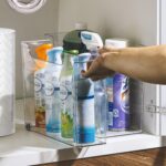 Sorbus Roll Out Bottle Organization Bins - 2 Sizes Pantry Under Sink Organizer with Wheels & Handles - Clear Plastic Organizing Containers for Cleaning Supplies - Kitchen Cabinet Laundry Room Storage - Image 4