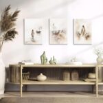 Christian Wall Art - Jesus Decor: 3 Pcs Jesus Wall Art, Christ Religion Canvas Wall Decor, Boho Art Home Pictures Posters Prints Paintings for Living Room, Bedroom, Church Decorations (12x16in Framed) - Image 4