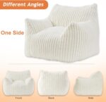 Giant Bean Bag Chairs for Adults with Filling Plush Fluffy Bean Bag Chairs for Teens with Armrests Comfy BeanBag Lazy Couch Sofa Chair for Bedroom Living Room Reading - Image 9