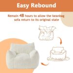 Giant Bean Bag Chairs for Adults with Filling Plush Fluffy Bean Bag Chairs for Teens with Armrests Comfy BeanBag Lazy Couch Sofa Chair for Bedroom Living Room Reading - Image 10
