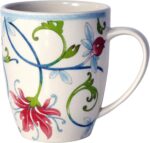 Tudor Royal Collection 16-Piece Round Dinnerware Set, Service for 4, Botanical Design, Plates Bowls Dishes, High-Gloss Premium Quality - Image 6