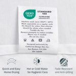 California Design Den King Size Duvet Cover Set, Premium 400 Thread Count 100% Cotton Sateen, Soft Sateen Weave Comforter Cover, Button Closure (Striped White, King) - Image 8