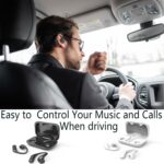 Open-Ear Headphones,Bluetooth 5.3 Wireless Earbuds,5.9g Ultra-Lightweight Sport Earphones with Mic for Running Cycling,Secure Fit for Small Ears (Black) - Image 6