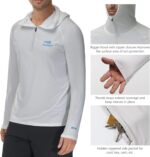 BASSDASH Men’s UPF 50+ 1/4 Zip Fishing Hoodie Shirt Quick Dry Performance Long Sleeve Sun Protection FS24M - Image 4