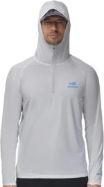 BASSDASH Men’s UPF 50+ 1/4 Zip Fishing Hoodie Shirt Quick Dry Performance Long Sleeve Sun Protection FS24M - Image 6