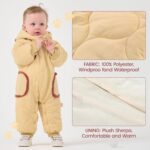 JiAmy Baby Bear Snowsuit Baby Winter Clothes Hooded Newborn Winter Coat Toddler Boy Girl Clothes - Image 5