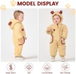 JiAmy Baby Bear Snowsuit Baby Winter Clothes Hooded Newborn Winter Coat Toddler Boy Girl Clothes - Image 7