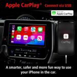 JVC KW-M590BT Single Din/Double Din Car Stereo (50W x 4-Ch), L-Shaped Chassis Fits Most Cars, Large 6.8" Hi-Res Touchscreen, AM/FM, Apple CarPlay, Android Auto, Rear Camera Input, USB 2.1 Fast Charge - Image 5