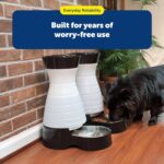 PetSafe Healthy Pet Food Station - Automatic Indoor Gravity Cat & Dog Feeder - Space-Saving Self Feeder - Easy to Clean - Medium - Up to 4 lb Kibble Capacity - Image 10