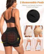 DERCA Padded Underwear for Women Butt Lifting Shapewear Booty Pads Hip Enhancer Lace Boyshorts - Image 4