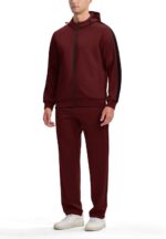 YSENTO Men's Tracksuits Outfits 2 Pieces Jogger Sets Jogging Track Sweat Suits Workout Warm Up Sweatsuit - Image 3