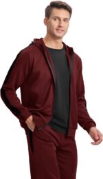 YSENTO Men's Tracksuits Outfits 2 Pieces Jogger Sets Jogging Track Sweat Suits Workout Warm Up Sweatsuit - Image 5