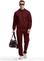 YSENTO Men's Tracksuits Outfits 2 Pieces Jogger Sets Jogging Track Sweat Suits Workout Warm Up Sweatsuit - Image 8
