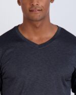 Real Essentials 4 Pack: Men's Dry Fit Long Sleeve V-Neck Active T-Shirt - Athletic Outdoor UPF 50+ (Available in Big & Tall) - Image 5