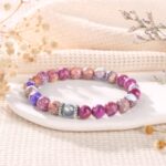 Yiyang 40th 50th 60th 70th 80th Birthday Gifts for Women, Natural Stone Beaded Bracelet Unique Gifts for Women Mom Daughter Sister Wife Grandma - Image 5
