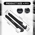 Turcee 2PCS Car Seat Gap Filler Organizer with Storage Slot & Hook,Car Seat Gap Filler Strip for Filling Gaps,Universal & Double-Sided Use Cars Seats Gaps Plug Cars Interior Accessories - Image 3