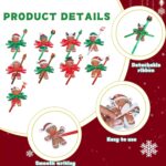 18 Sets Christmas Sticky Notes and Gel Pens, Christmas Stationery Set Gingerbread Man Xmas Sticky Notes Xmas Party Gifts for Office Colleague School, Classroom Holiday Party Favors - Image 4