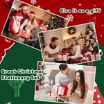 18 Sets Christmas Sticky Notes and Gel Pens, Christmas Stationery Set Gingerbread Man Xmas Sticky Notes Xmas Party Gifts for Office Colleague School, Classroom Holiday Party Favors - Image 6