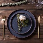 LERATIO Ceramic Dinnerware Sets for 8, High Edge Stoneware Plates and Bowls Set, Chip and Crack Resistant | Oven & Dishwasher & Microwave Safe Dishes Set, Service for 8 -Ashen - Image 4