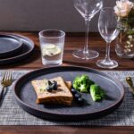 LERATIO Ceramic Dinnerware Sets for 8, High Edge Stoneware Plates and Bowls Set, Chip and Crack Resistant | Oven & Dishwasher & Microwave Safe Dishes Set, Service for 8 -Ashen - Image 5