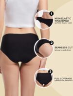 EcoPeriod Period Underwear for Women Heavy Flow, Leakproof Menstrual Underwear Seamless Period Panties, No Show Panty - Image 4