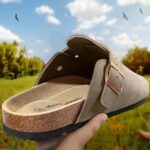 BULLIANT Clogs Slippers Sandals Nurse Work Shoes Men Women,Fleece-Lined Upper+Memory FOAD Cushioned Cork-Footbed - Image 3