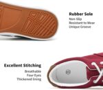 yageyan Men’s Low Top Canvas Walking Shoes Lace-up Fashion Sneakers Casual - Image 3