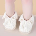 Baby Booties Newborn Hand Crochet Knit Cotton Bootie Soft Cozy Warm Socks Shoes for Infant Boys Girls - Image 3