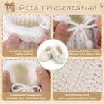 Baby Booties Newborn Hand Crochet Knit Cotton Bootie Soft Cozy Warm Socks Shoes for Infant Boys Girls - Image 5