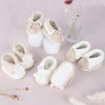 Baby Booties Newborn Hand Crochet Knit Cotton Bootie Soft Cozy Warm Socks Shoes for Infant Boys Girls - Image 6