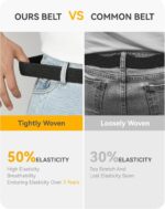 CHAOREN Mens Belt - Braided Stretch Golf Belt for Men 1 3/8"- Gift for Golf Pants Casual Shorts Jeans - Image 6