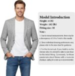 Men's Casual Suit Blazer Slim Fit Sport Jackets for Men Two Button Business Wedding Party Banquet - Image 5