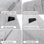 Men's Casual Suit Blazer Slim Fit Sport Jackets for Men Two Button Business Wedding Party Banquet - Image 8