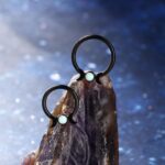 CM Crareesi Mania Septum Ring 16G Moon Phase Septum Piercing Jewelry 316L Surgical Steel 8mm Black Daith Helix Piercing Earrings - Image 5
