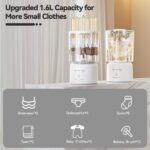 Portable Mini Washing Machine, Compact Portable Washer and Makeup Brush Cleaner, Underwear Washing Machine for Scoks & Small Clothes Idea for Home, Dorm, RV, Hotel & Camping (White) - Image 3