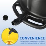 HKTE 16L (4.2 Gallon) HDPE Oil Drain Pan, Large Capacity,High-Density Polyethylene, Anti-Splash - Image 5