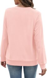 RUMIA Crewneck Fall Sweatshirts for Women Trendy- Women's Plain Long Sleeve Pullover Tops with Pockets Fashion - Image 6