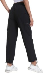 Women's Lightweight Hiking Joggers with Pockets - Water Resistant Cargo Pants for Outdoor Workouts Camping - Image 6