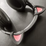 REEYEAR Cute Cat Ears Fits HypreX Cloud/Stinger/Cloud Flight Headsets, Universal Fit Lovely Kitty Adjustable Attachment Straps for Video Live Gaming Headphone, Black & Pink - Image 5