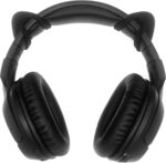 REEYEAR Cute Cat Ears Fits HypreX Cloud/Stinger/Cloud Flight Headsets, Universal Fit Lovely Kitty Adjustable Attachment Straps for Video Live Gaming Headphone, Black & Pink - Image 6