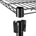 Simple Deluxe Heavy Duty 5-Shelf Storage Shelving Unit, 1250lbs Loading Capacity, 29.92" D x 13.98" W x 61.09" H, Black - Image 6