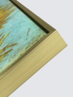 Wieco Art Framed Wall Art Canvas Prints of Sunflower by Vincent Van Gogh Paintings Reproduction Abstract Wall Decorations for Living Room Golden Frame - Image 8