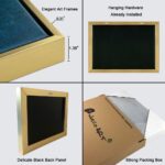 Wieco Art Framed Wall Art Canvas Prints of Sunflower by Vincent Van Gogh Paintings Reproduction Abstract Wall Decorations for Living Room Golden Frame - Image 9