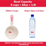 SPOT Standard Crock Dish - Heavy Duty, Non-Slip, Round Ceramic Food/Water Bowl for Pets, Ideal for Medium to Large Dogs or Multiple Animals, Dishwasher Safe - 9.5 in, 8 Cups, (64 Oz) - Image 4