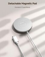 Magnetic Charger Stand for Samsung S25/S24/S23/S22/Z Flip7/Z Flod7 & iPhone Air/17/16/15/14/13/12, Detachable Wireless Charging Station Compatible with MagSafe (for Samsung) - Image 9