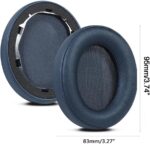 Replacement Ear Pads for Anker Soundcore Life Q30 Q35 Headphones Soft Foam Ear Cushions Cover Cup, Protein Leather Earpads (Blue) - Image 3