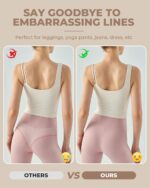 BAMBOO COOL Women's Thongs Seamless Moisture-Wicking Breathable Underwear High Stretchy Mid Waisted Panties Tagless 6 Pack - Image 6
